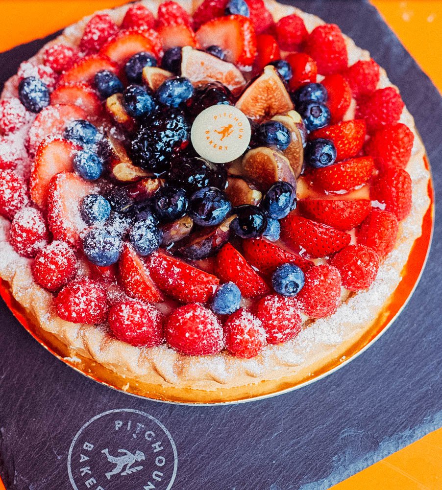 red berry tart