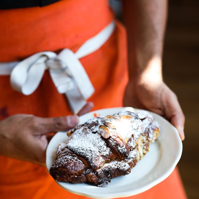 Have an almond croissant with your morning coffee...or your afternoon coffee...or after lunch...or FOR lunch 🥐🧡🥐🧡 