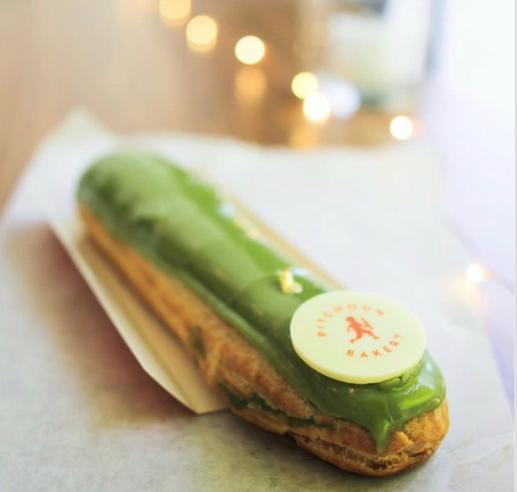 matcha eclair